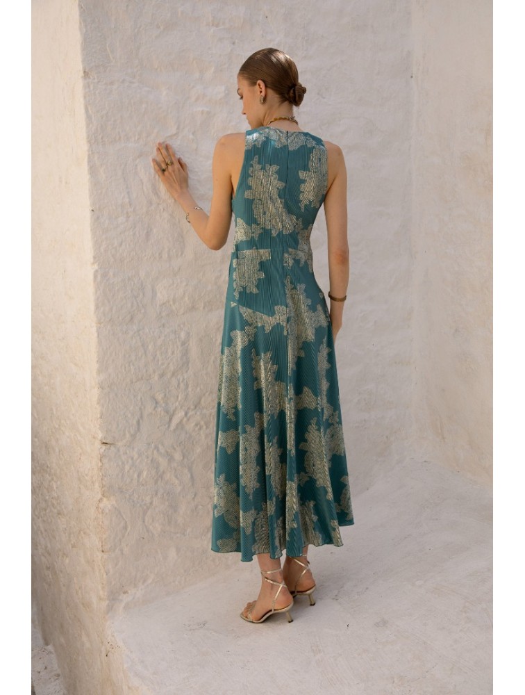 NIDODILEDA Freda Dress Peacock Blue Πράσινο Φόρεμα