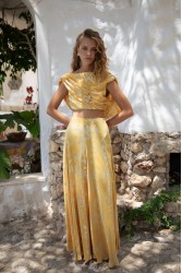 NIDODILEDA Virel Pants Gold Yellow