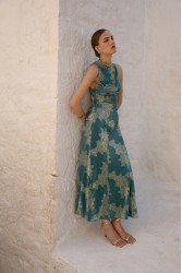 NIDODILEDA Freda Dress Peacock Blue Πράσινο Φόρεμα