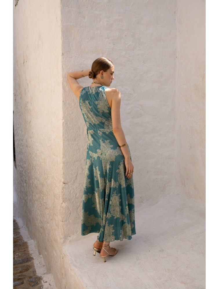 NIDODILEDA Freda Dress Peacock Blue Πράσινο Φόρεμα