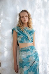 NIDODILEDA Auralis Skirt Peacock Blue