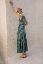NIDODILEDA Freda Dress Peacock Blue Πράσινο Φόρεμα