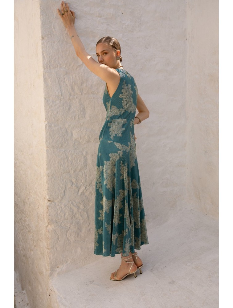 NIDODILEDA Freda Dress Peacock Blue Πράσινο Φόρεμα