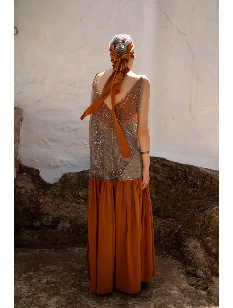 NIDODILEDA Valor Scarf Burnt Orange