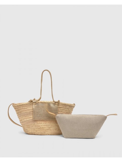 CASTAÑER B. CAMPANIA Mini Gold Women's Handbag