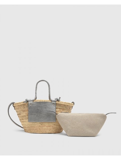 CASTAÑER B. CAMPANIA Mini Silver Women's Handbag
