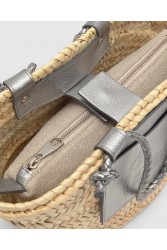 CASTAÑER B. CAMPANIA Mini Ασημί Γυναικεία Τσάντα Χειρός