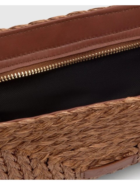 CASTAÑER Bali Chocolate Knitted Women's Handbag