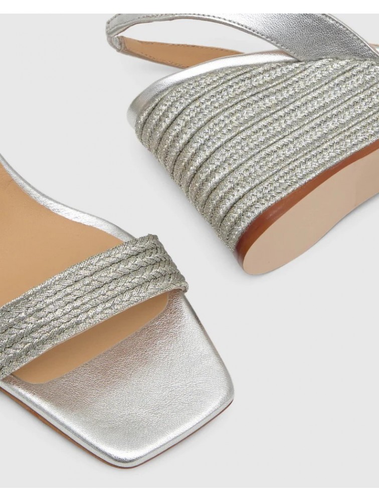 CASTAÑER Barby Ασημένιες Γυναικείες Slingback  Eσπαντρίγιες