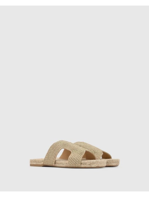 CASTAÑER Puri Gold Flat Women's Espadrilles