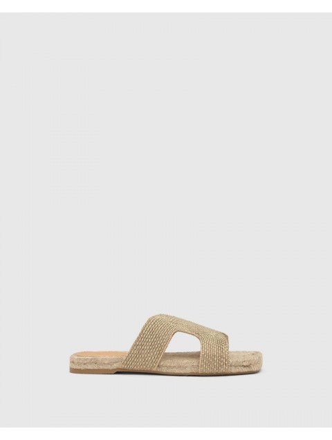 CASTAÑER Puri Gold Flat Women's Espadrilles