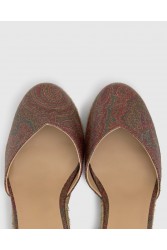ETRO x CASTAÑER Καφέ Πολύχρωμες Χειροποίητες Δερμάτινες Γυναικείες Εσπαντρίγιες