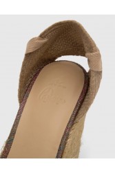 ETRO x CASTAÑER Καφέ Πολύχρωμες Χειροποίητες Δερμάτινες Γυναικείες Εσπαντρίγιες