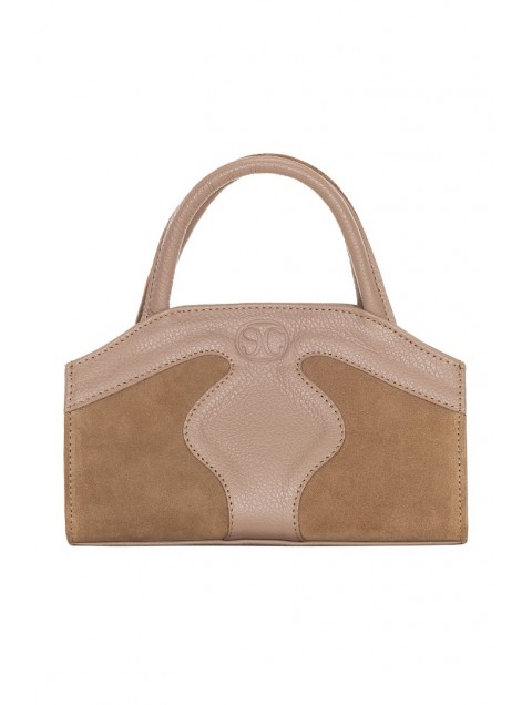 LA CHAINE Cynthia Bag Tobacco  Δερμάτινη Τσάντα στο Χρώμα του Πούρου