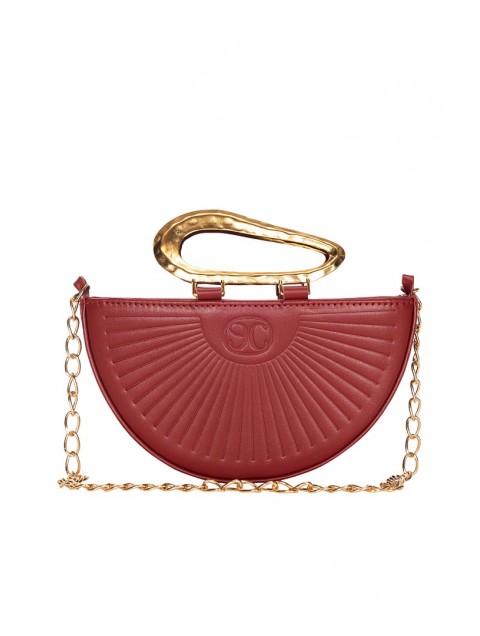 LA CHAINE Daphne Bag Burgundy Κόκκινη Τσάντα 