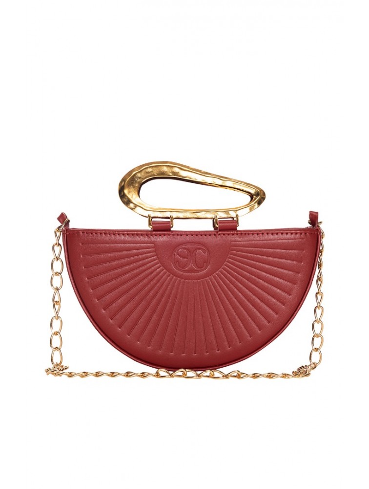 LA CHAINE Daphne Bag Burgundy Κόκκινη Τσάντα