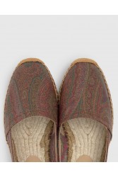 ETRO x CASTAÑER Καφέ Πολύχρωμες Χειροποίητες Δερμάτινες Γυναικείες Μπαλαρίνες Εσπαντρίγιες