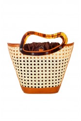 LA CHAINE Clarity Bag Brown Mini