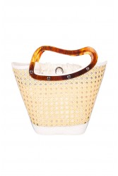 LA CHAINE Clarity Bag White Mini