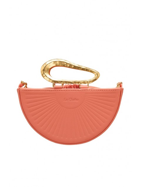 LA CHAINE Daphne Peach Coral Women's Handbag