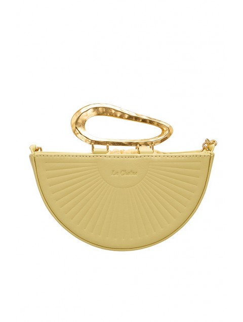 LA CHAINE Daphne Yellow Banana Women's Handbag