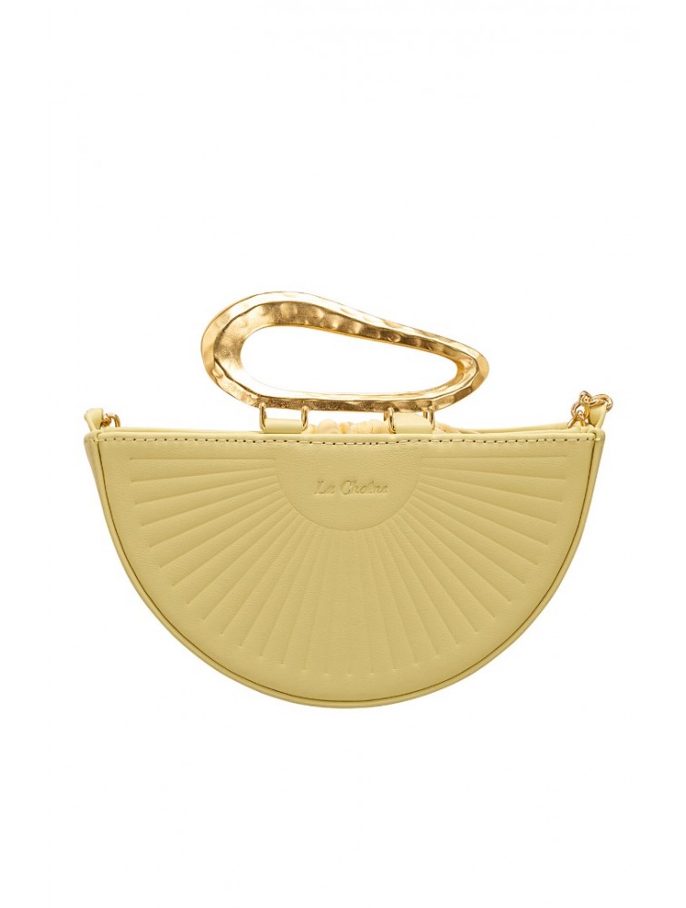 LA CHAINE Daphne Yellow Μπανανί Γυναικεία Τσάντα Χειρός