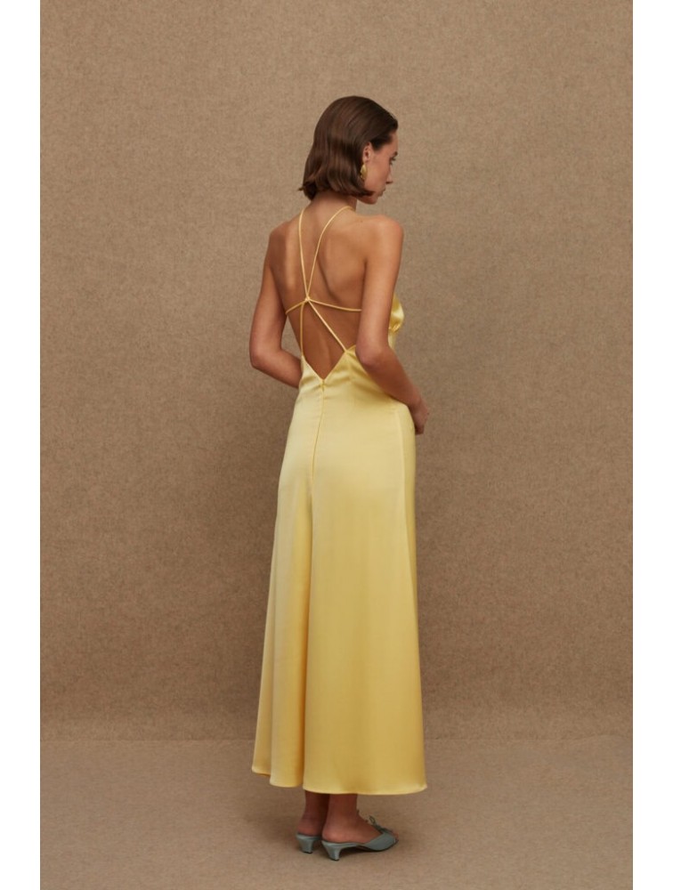 LA CHAINE Exotic Dress Light Yellow