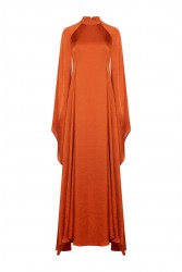 LA CHAINE Mystique Maxi Terracotta Dress Φόρεμα Στο Χρώμα Της Τερρακόττας