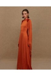 LA CHAINE Mystique Maxi Terracotta Dress Φόρεμα Στο Χρώμα Της Τερρακόττας