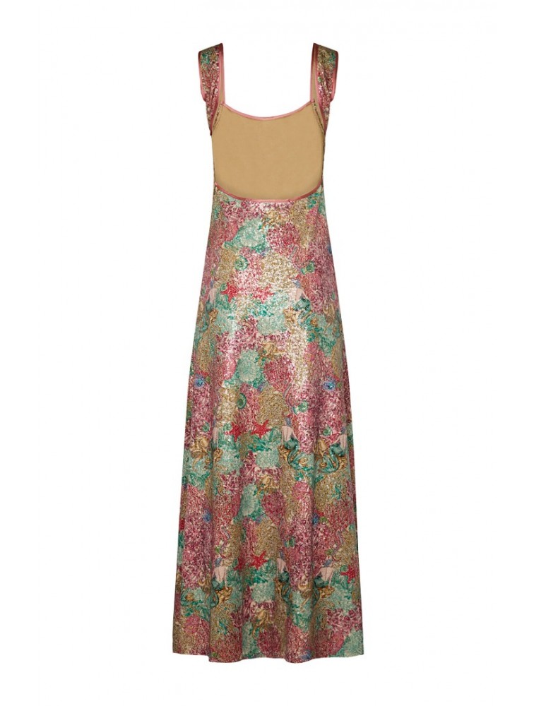 LA CHAINE Pathos Dress Mermaid Maxi Μάξι Εμπριμέ Φόρεμα