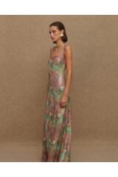 LA CHAINE Pathos Dress Mermaid Maxi Μάξι Εμπριμέ Φόρεμα