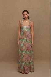 LA CHAINE Pathos Dress Mermaid Maxi Μάξι Εμπριμέ Φόρεμα