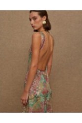 LA CHAINE Pathos Dress Mermaid Maxi Μάξι Εμπριμέ Φόρεμα