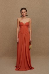LA CHAINE Selini Terracotta Dress Φόρεμα Στο Χρώμα Της Τερρακόττας