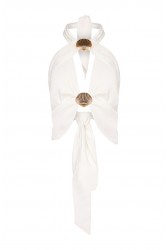 LA CHAINE The Pearl Bustier White