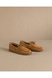 MANEBÌ Καφέ Γυναικεία Boatshoes από μαλακό σουέντ