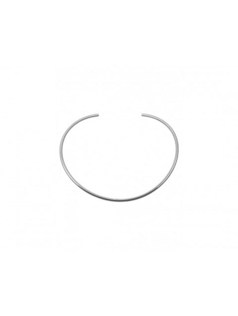 MÉRBABE LIRA Silver Choker Necklace Επάργυρο Ατσάλινο Κολιέ