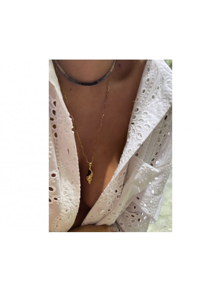 MÉRBABE 24K KALYMNOS Necklace Κολιέ Από 24Κ Premium Επίχρυσο Ατσάλι