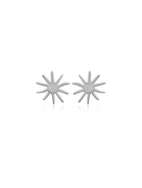 MÉRBABE ELIAN Silver Earrings Σκουλαρίκια Από Επαργυρωμένο Ατσάλι