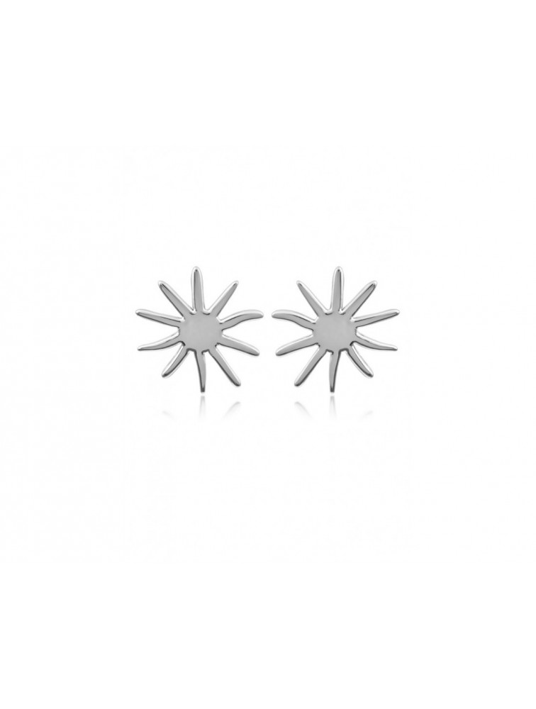 MÉRBABE ELIAN Silver Earrings Σκουλαρίκια Από Επαργυρωμένο Ατσάλι