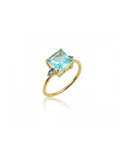 MÉRBABE 18K AMELINDA AZURE Ring 18K Gold Plated 925 Sterling Silver with Zircon