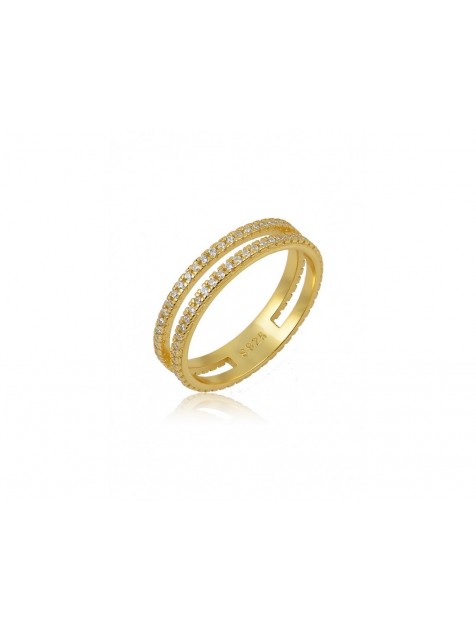 MÉRBABE 18K GERDE Ring Δαχτυλίδι Από 18K Επίχρυσο Ασήμι 925 με ζιργκόν