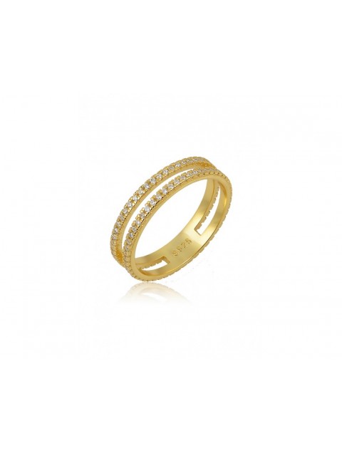 MÉRBABE 18K GERDE Ring 18K Gold Plated 925 Sterling Silver with Zircon