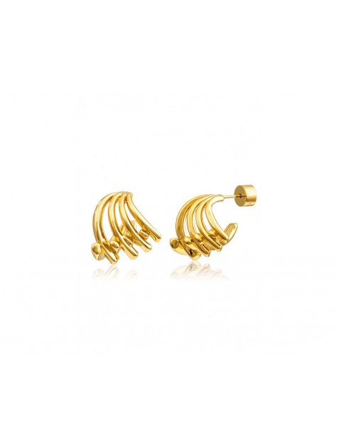 MÉRBABE 24K CRISTINA Earrings Σκουλαρίκια Από 24K Premium Επίχρυσο Ατσάλι