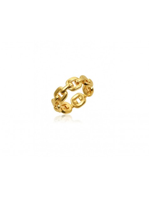 MÉRBABE 24K JULS Ring Δαχτυλίδι Από 24K Premium Επίχρυσο Ατσάλι 