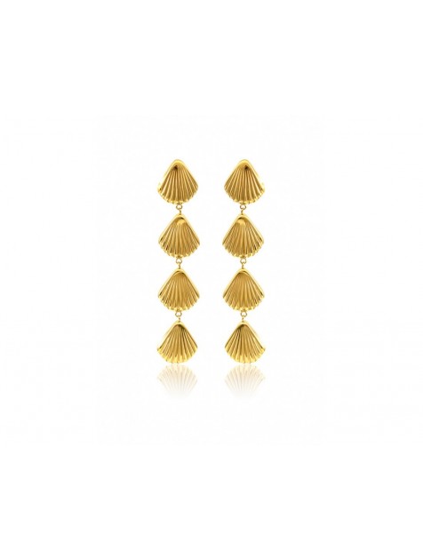 MÉRBABE 24K SADE Earrings Σκουλαρίκια Από 24K Premium Επίχρυσο Ατσάλι