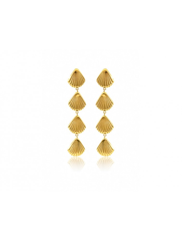 MÉRBABE 24K SADE Earrings Σκουλαρίκια Από 24K Premium Επίχρυσο Ατσάλι