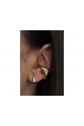 MÉRBABE 24K SALEM Ear Cuff Σκουλαρίκι Από 24Κ Premium Επίχρυσο Ατσάλι