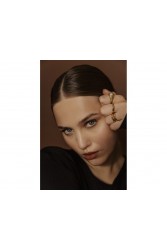 MÉRBABE 24K ZEY Ring Δαχτυλίδι Από 24K Επίχρυσο Ατσάλι