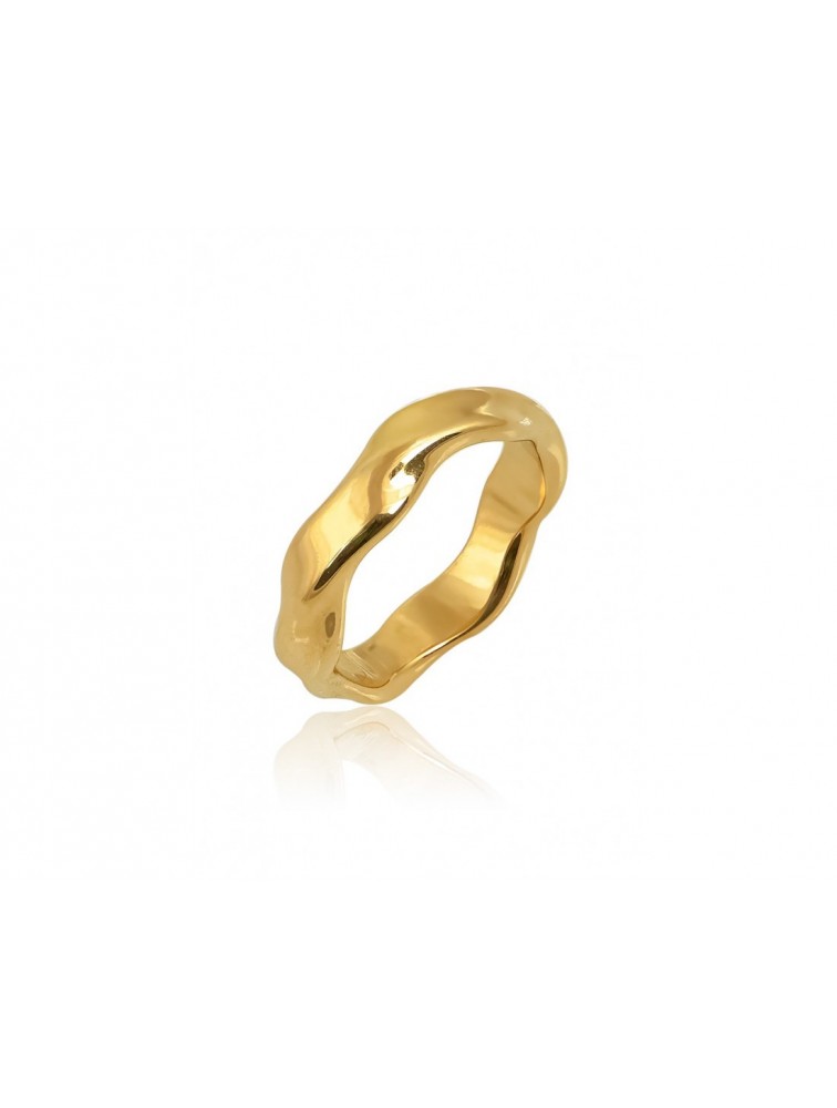 MÉRBABE 24K ZEY Ring Δαχτυλίδι Από 24K Επίχρυσο Ατσάλι